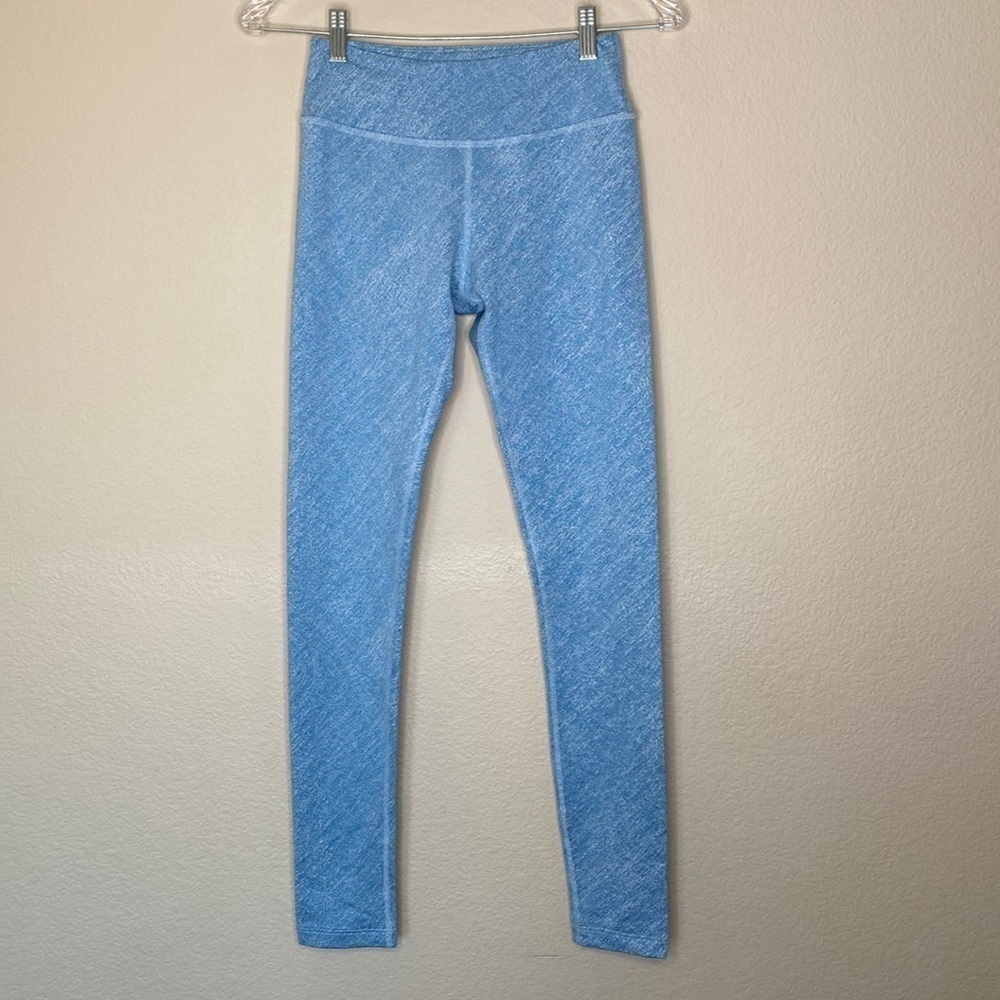 Beyond yoga blue heathered leggings small EUC